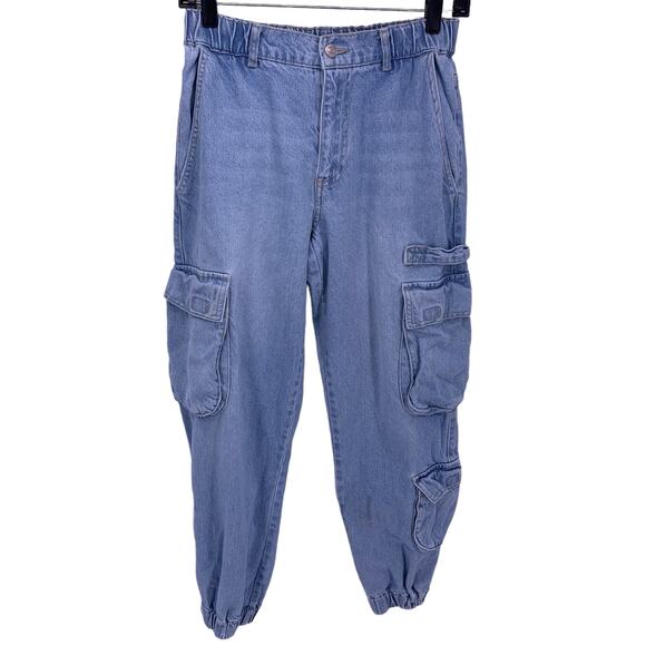 Forever 21 Denim - Forever 21 High-Waisted Cargo Jogger Jeans Womens Size S